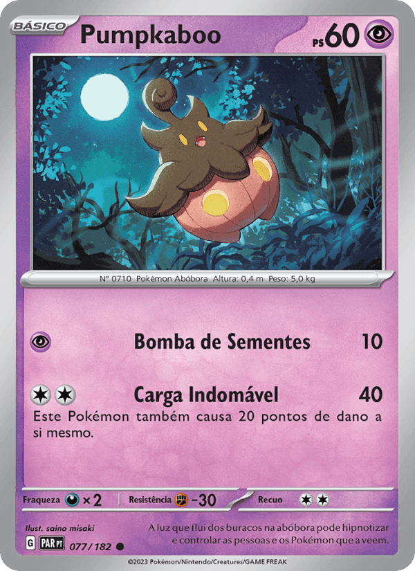 Pumpkaboo, carta 077 di Fenda Paradoxal