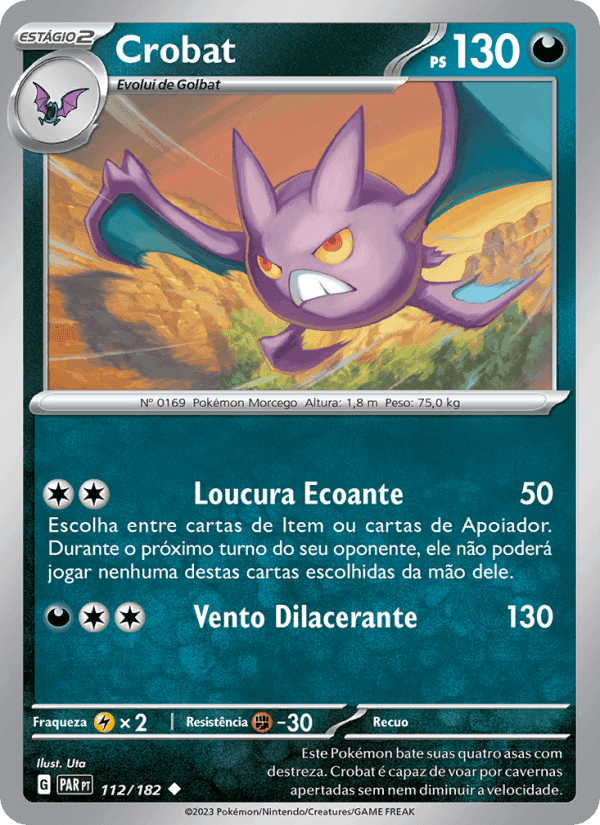 Crobat, card 112 from Fenda Paradoxal