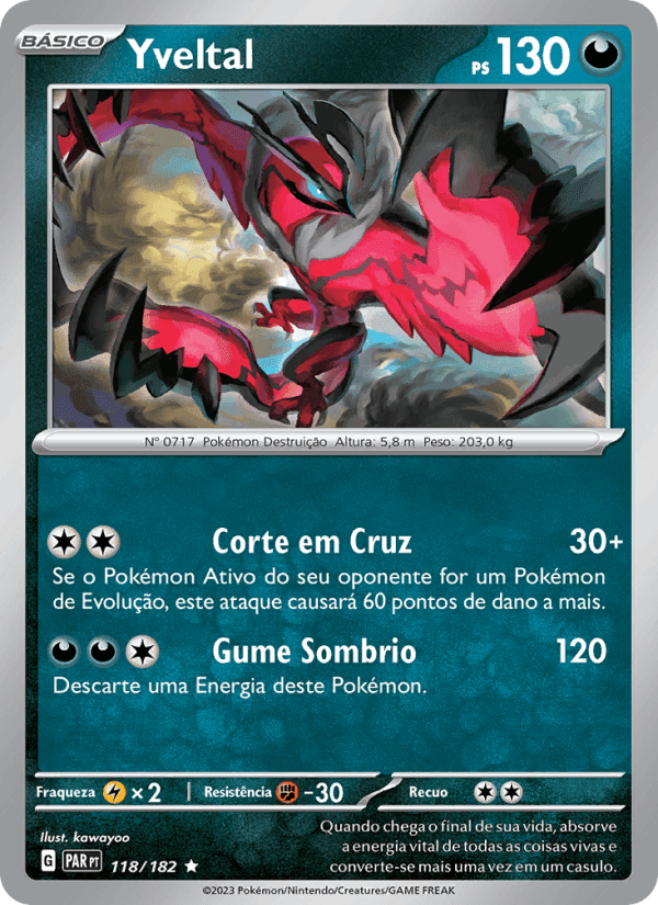 Yveltal, carta 118 de Fenda Paradoxal