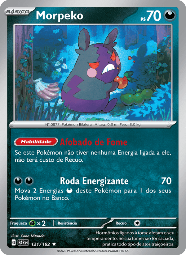 Morpeko, carta 121 de Fenda Paradoxal