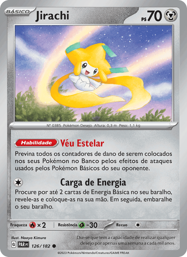Jirachi, card 126 from Fenda Paradoxal