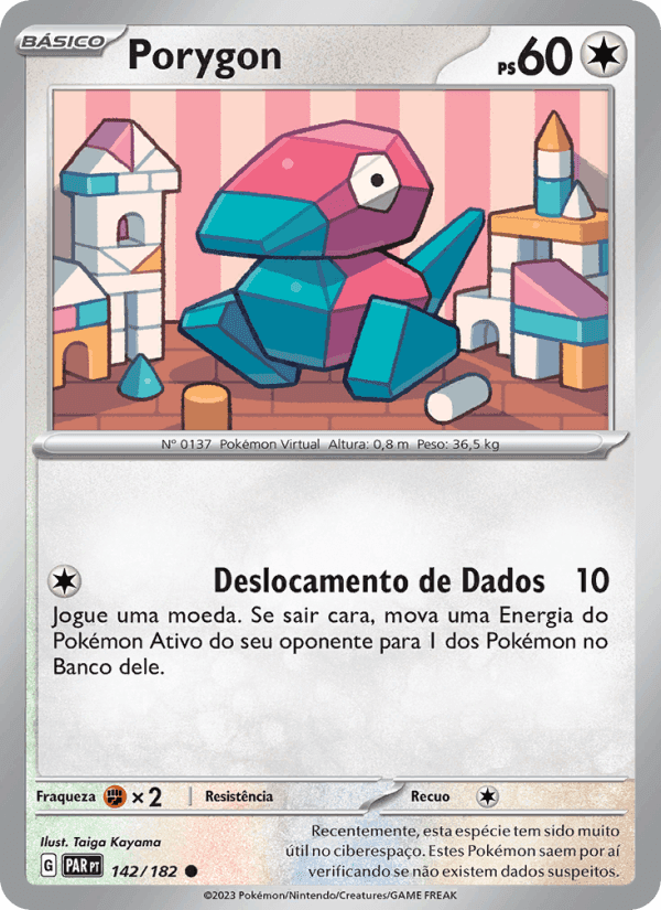 Porygon, carte 142 de Fenda Paradoxal