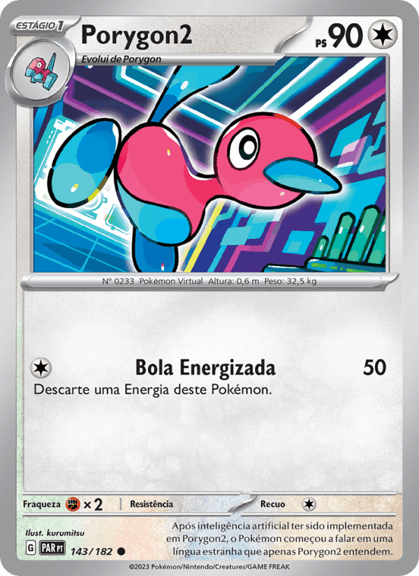 Porygon2, carte 143 de Fenda Paradoxal