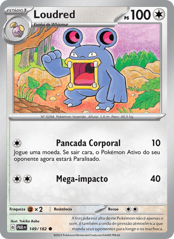 Loudred, card 149 from Fenda Paradoxal