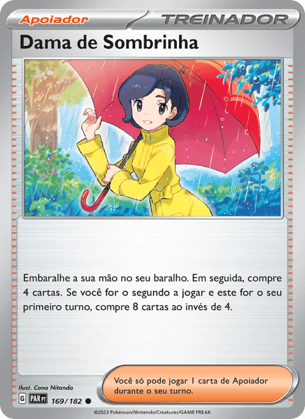 Dama de Sombrinha, card 169 from Fenda Paradoxal