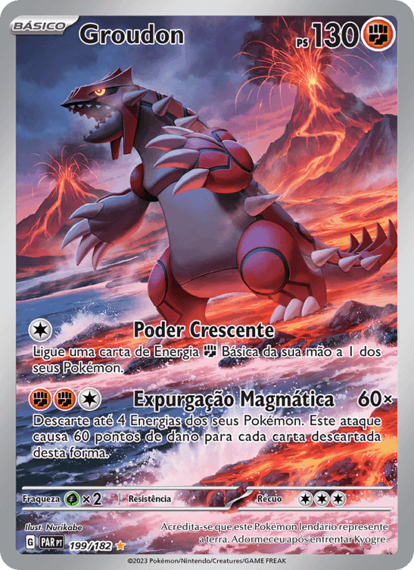 Groudon, carta 199 de Fenda Paradoxal
