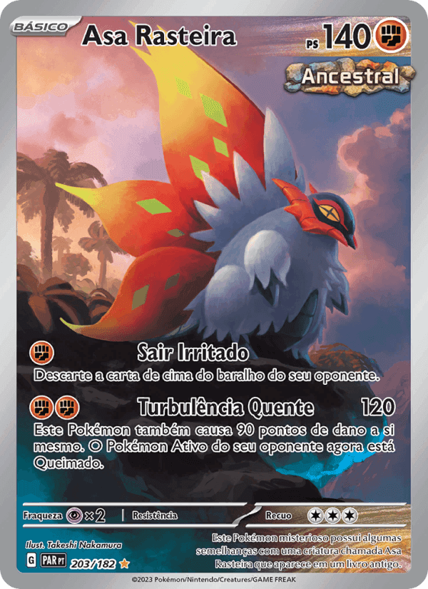 Asa Rasteira, carte 203 de Fenda Paradoxal