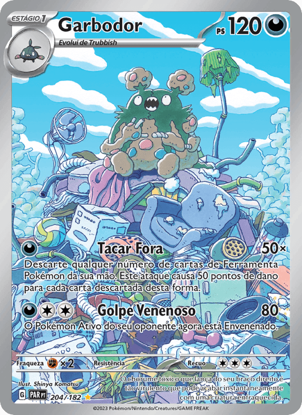 Garbodor, carta 204 de Fenda Paradoxal