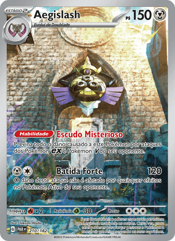 Aegislash, card 210 from Fenda Paradoxal