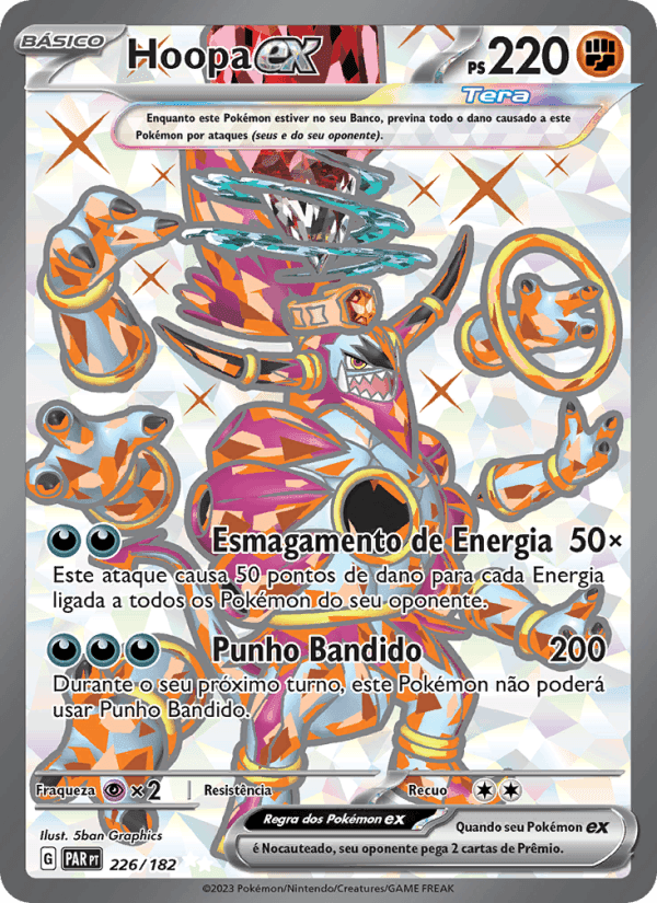 Hoopa ex, card 226 from Fenda Paradoxal