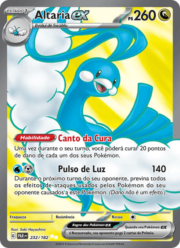 Altaria ex, card 232 from Fenda Paradoxal