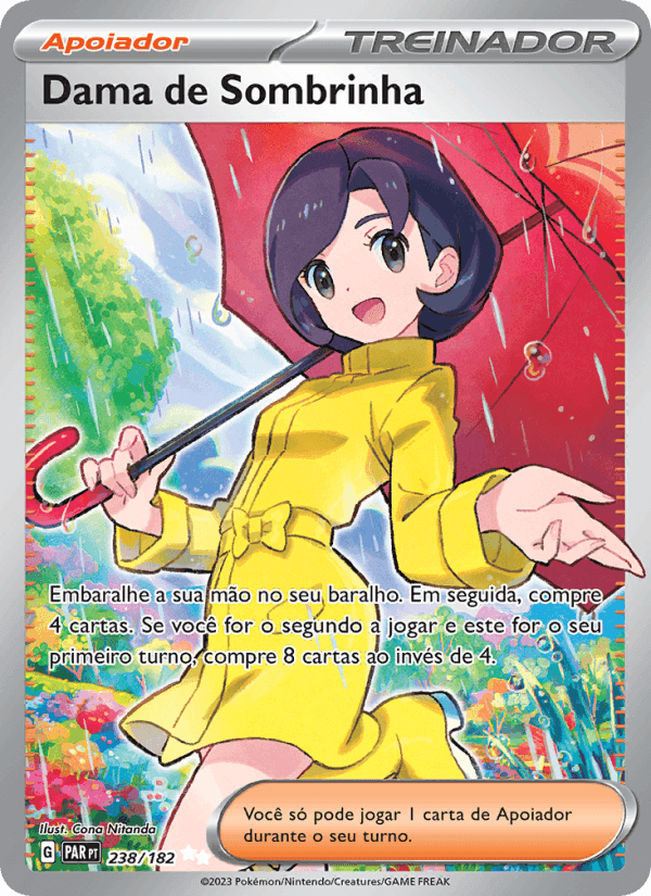 Dama de Sombrinha, card 238 from Fenda Paradoxal