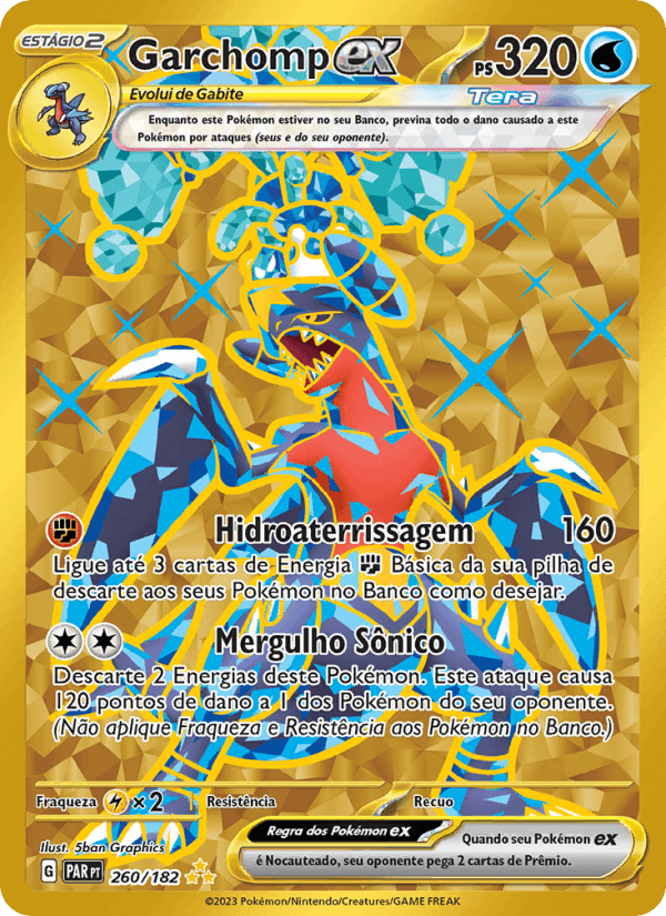 Garchomp ex, carta 260 de Fenda Paradoxal