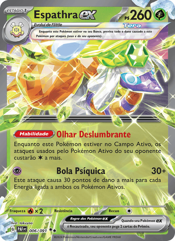 Espathra ex, carta 006 de Destinos de Paldea