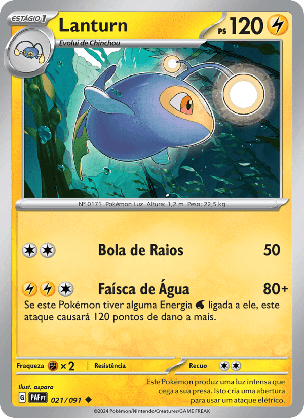 Lanturn, carta 021 de Destinos de Paldea