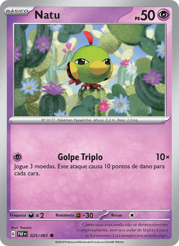 Destinos de Paldea の 025 番、Natu