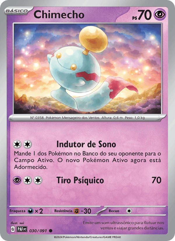 Chimecho, carta 030 de Destinos de Paldea
