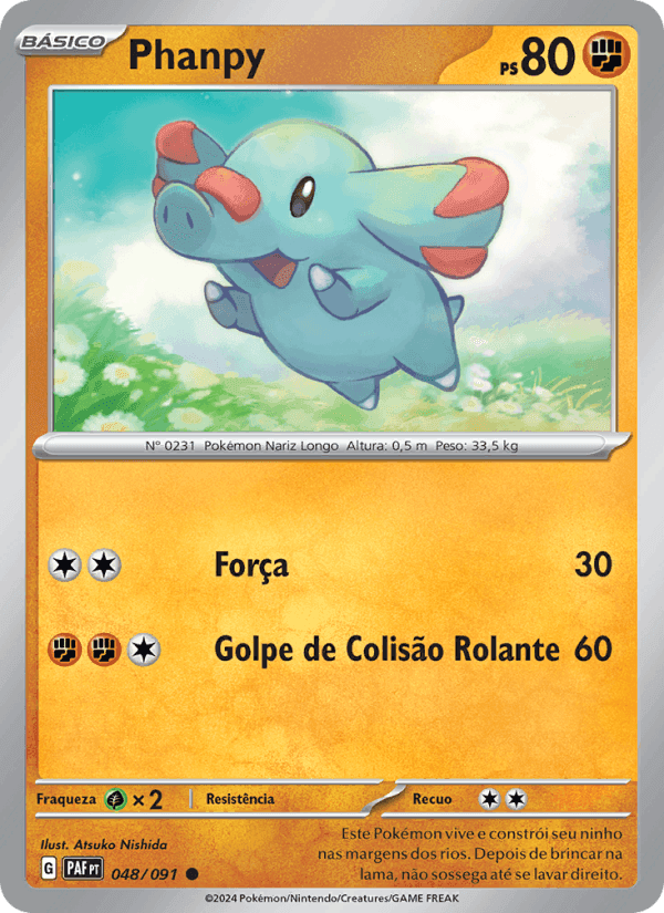 Phanpy, carte 048 de Destinos de Paldea