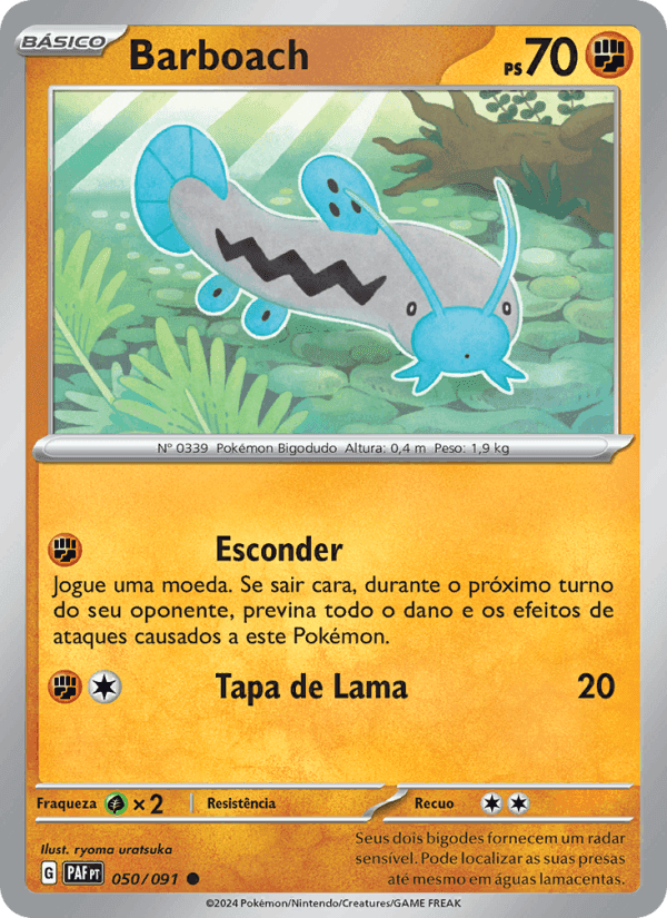 Barboach, carte 050 de Destinos de Paldea