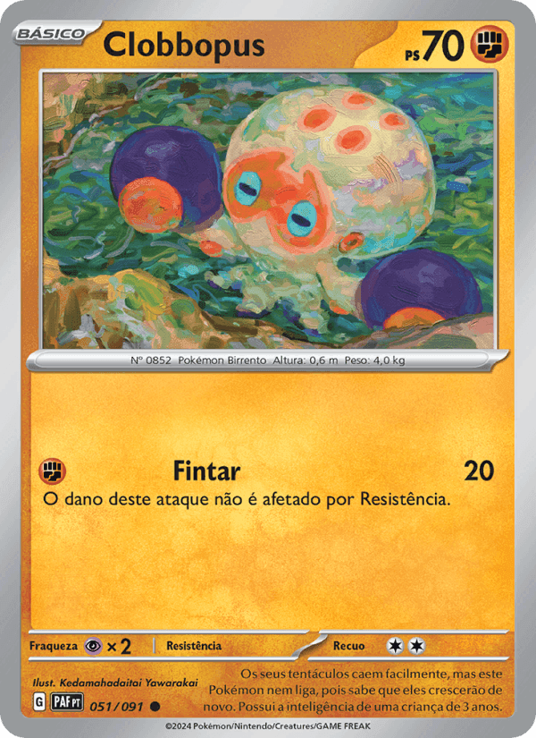 Clobbopus, carta 051 de Destinos de Paldea