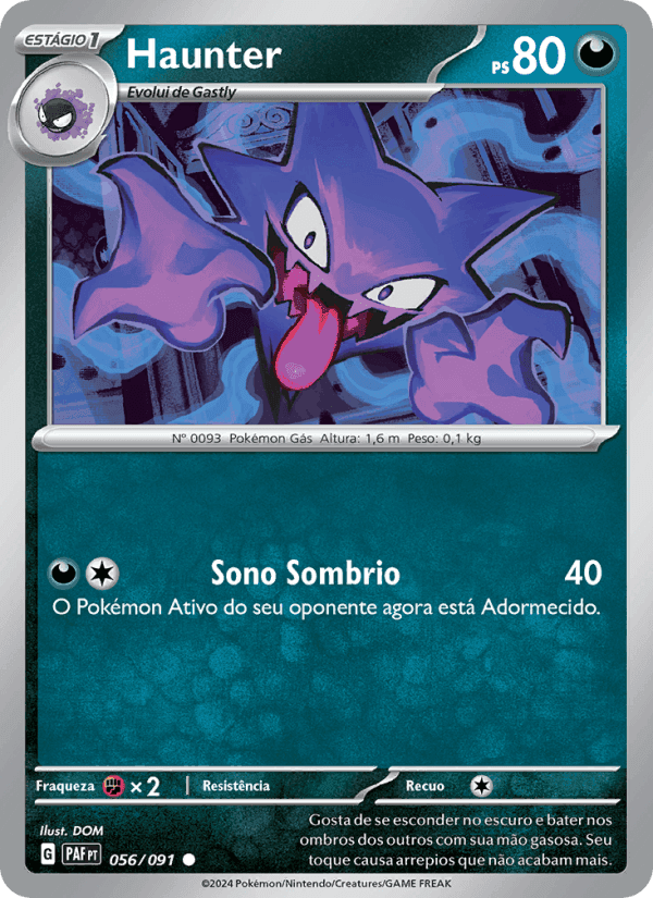 Haunter, carta 056 de Destinos de Paldea