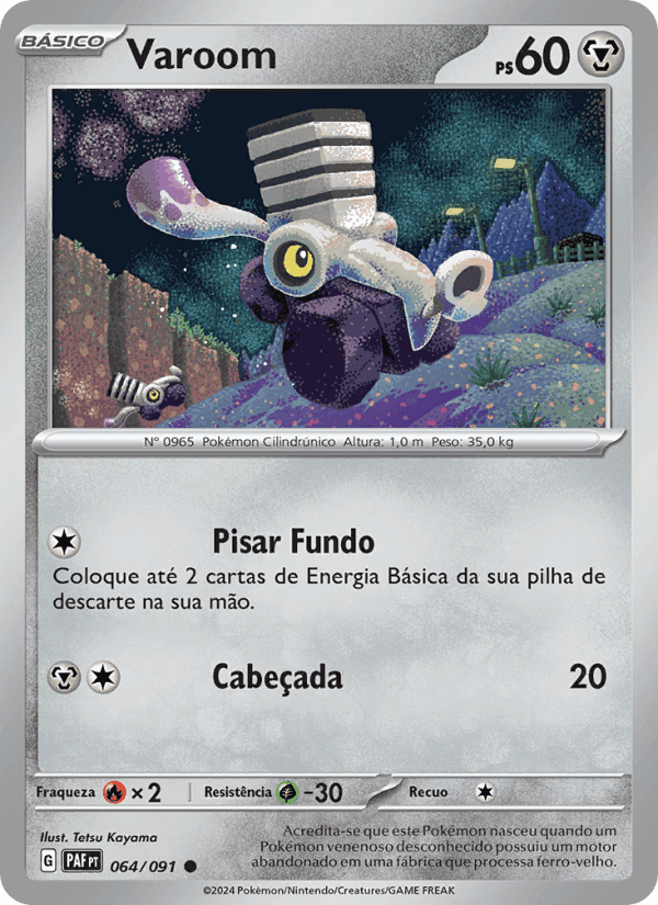 Varoom, carta 064 de Destinos de Paldea