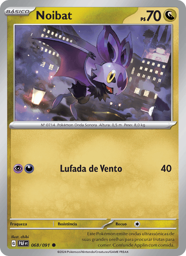 Noibat, card 068 from Destinos de Paldea