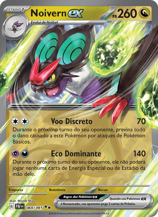 Noivern ex, carta 069 di Destinos de Paldea