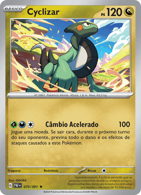 Cyclizar, carta 070 de Destinos de Paldea