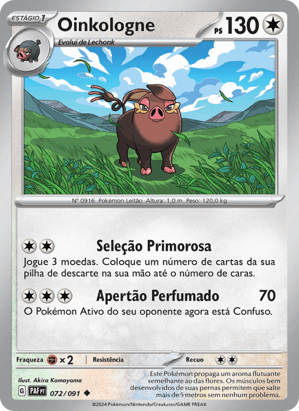Oinkologne, card 072 from Destinos de Paldea