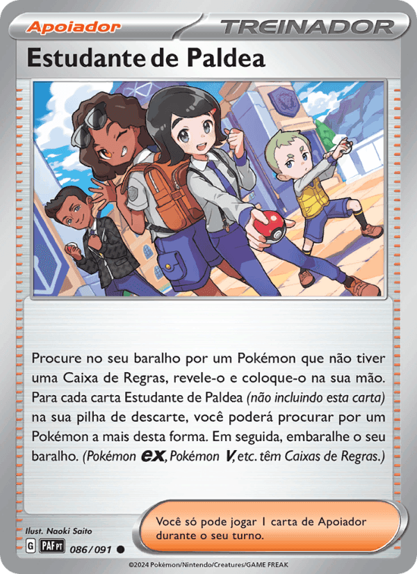 Estudante de Paldea, card 086 from Destinos de Paldea