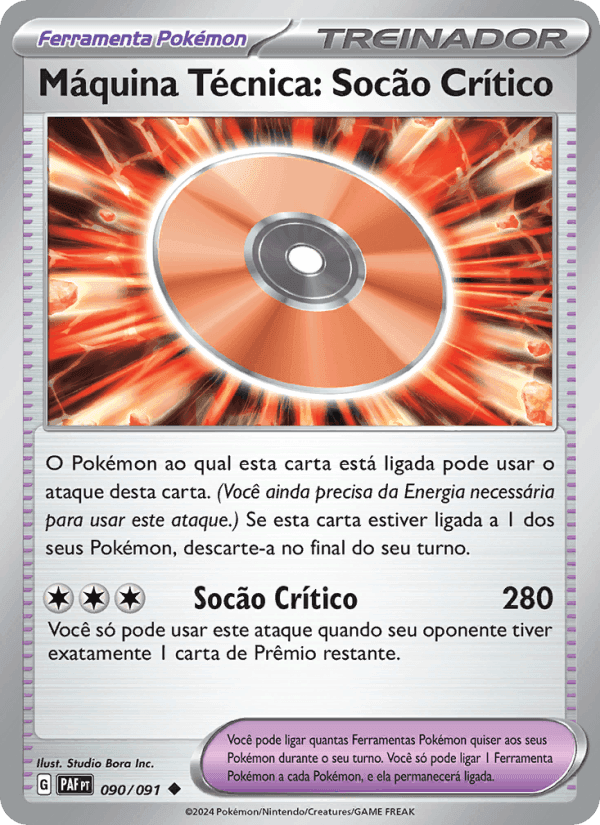 Máquina Técnica: Socão Crítico, carta 090 de Destinos de Paldea