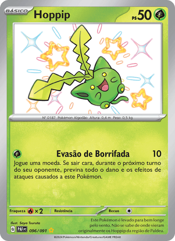 Hoppip, carta 096 de Destinos de Paldea