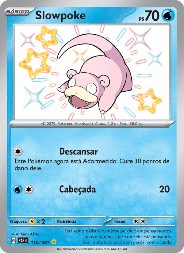 Slowpoke, carta 116 de Destinos de Paldea