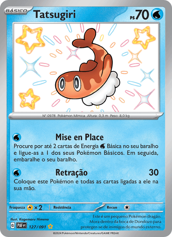 Tatsugiri, card 127 from Destinos de Paldea