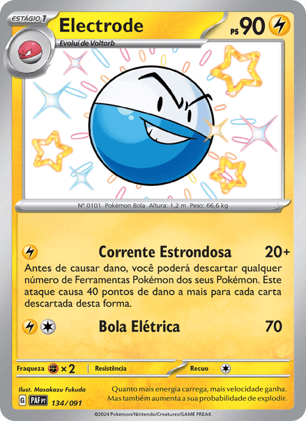 Electrode, carta 134 de Destinos de Paldea