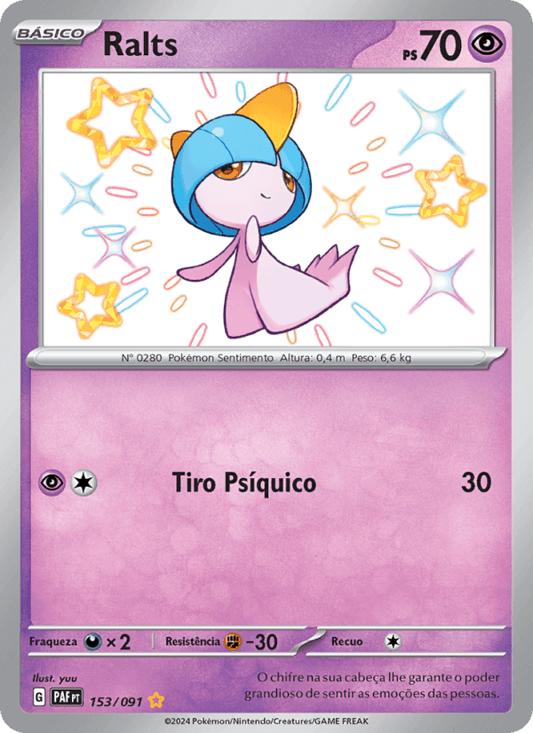 Ralts, carte 153 de Destinos de Paldea