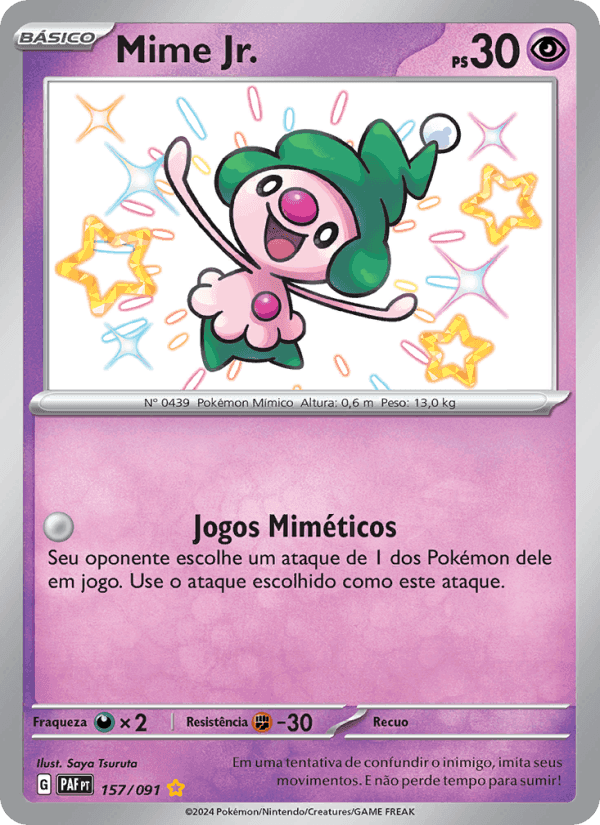 Mime Jr., carta 157 de Destinos de Paldea