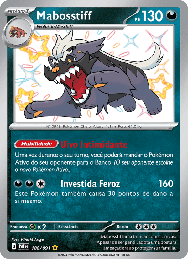 Destinos de Paldea の 188 番、Mabosstiff