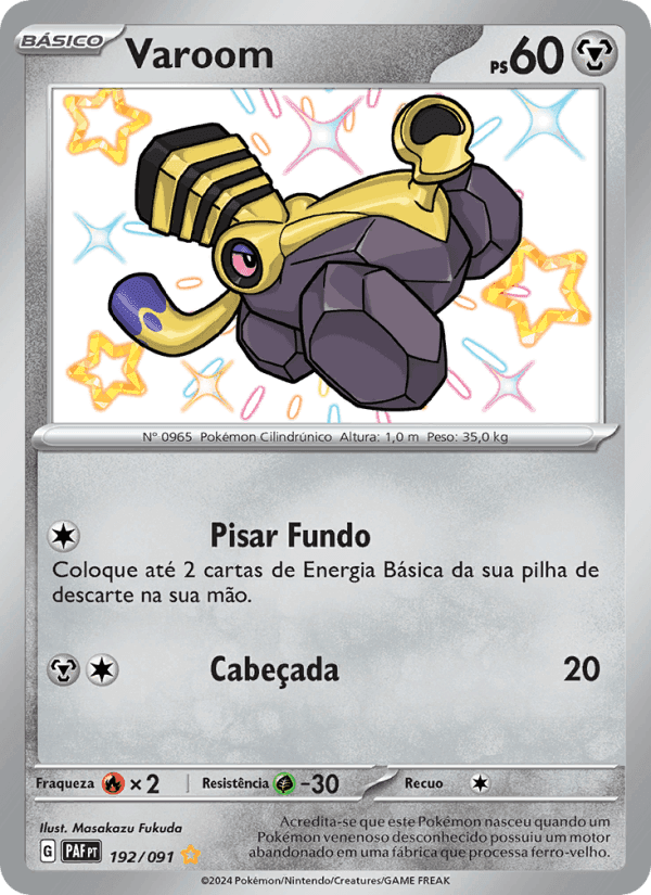 Varoom, carta 192 de Destinos de Paldea