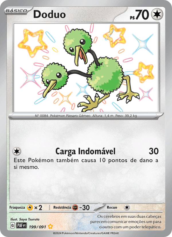 Doduo, carta 199 de Destinos de Paldea