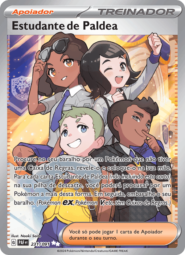 Estudante de Paldea, card 231 from Destinos de Paldea