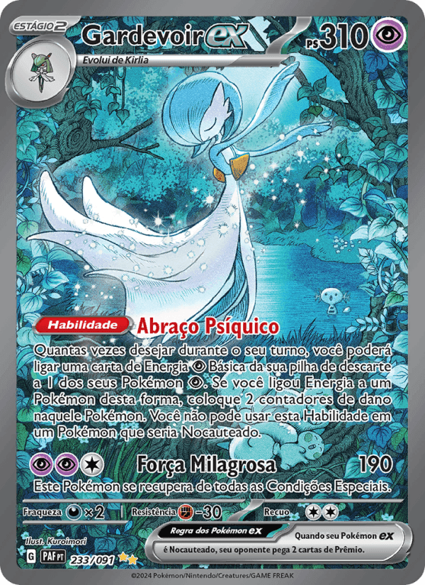 Gardevoir ex, carta 233 de Destinos de Paldea
