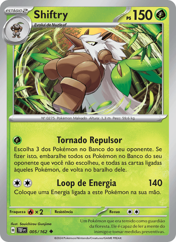 Shiftry, carte 005 de Forças Temporais