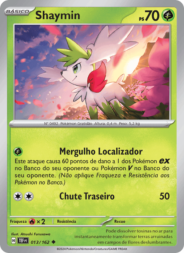 Shaymin, carta 013 di Forças Temporais