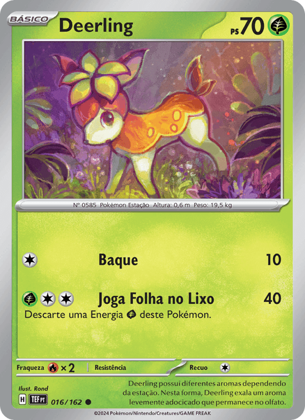 Deerling, carta 016 de Forças Temporais