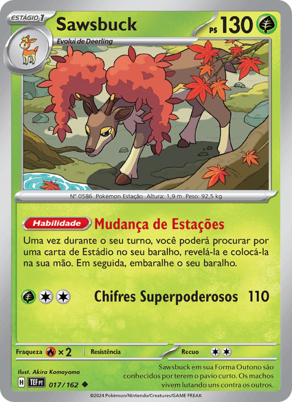 Sawsbuck, carta 017 di Forças Temporais