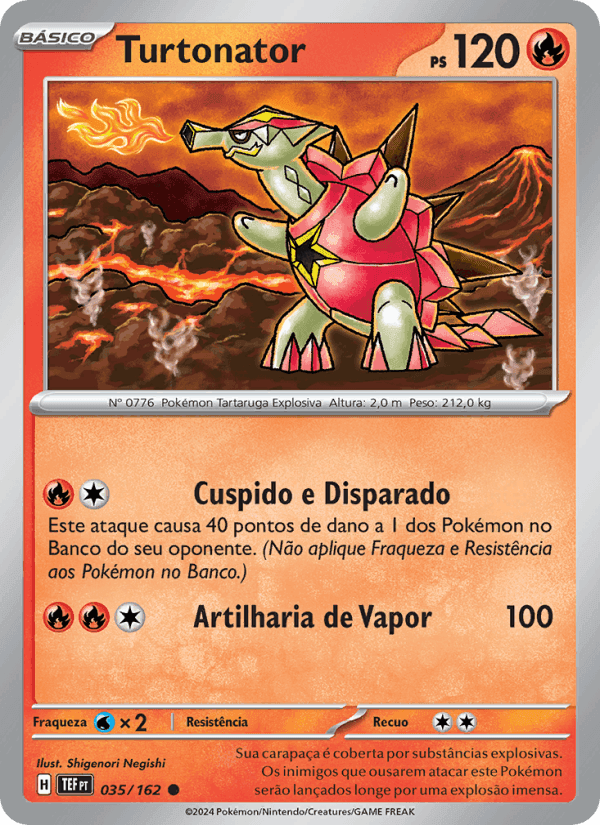 Turtonator, card 035 from Forças Temporais
