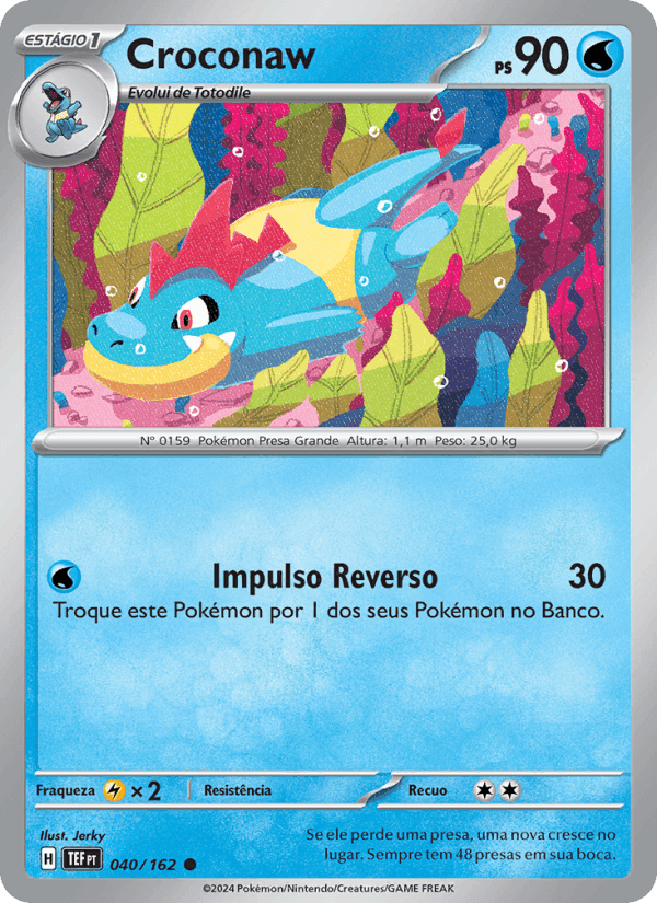 Croconaw, carte 040 de Forças Temporais