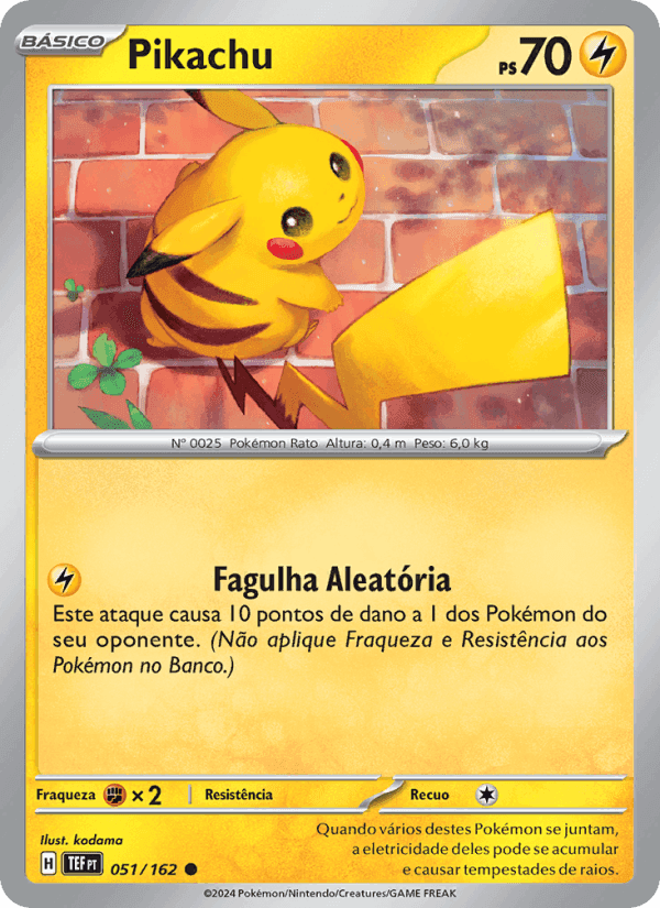 Pikachu, carta 051 de Forças Temporais